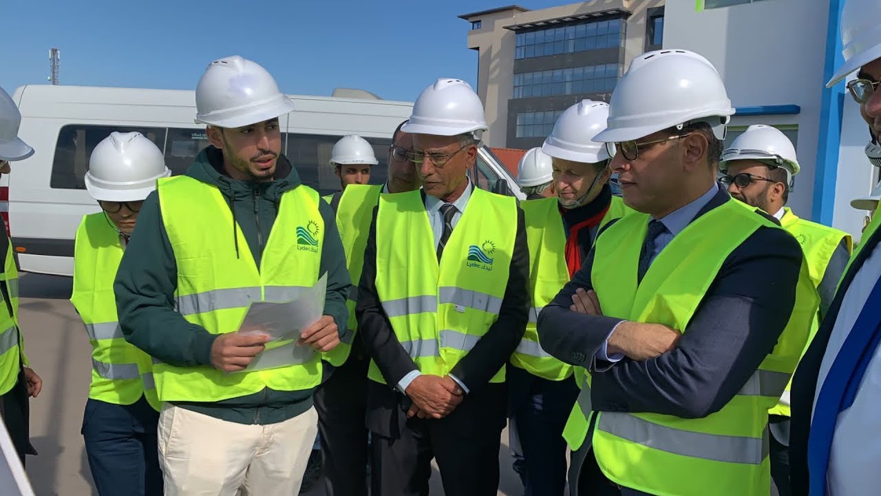 Lydec : Visite d'ouvrages et chantiers d’eau potable et d’assainissement liquide à Nouaceur