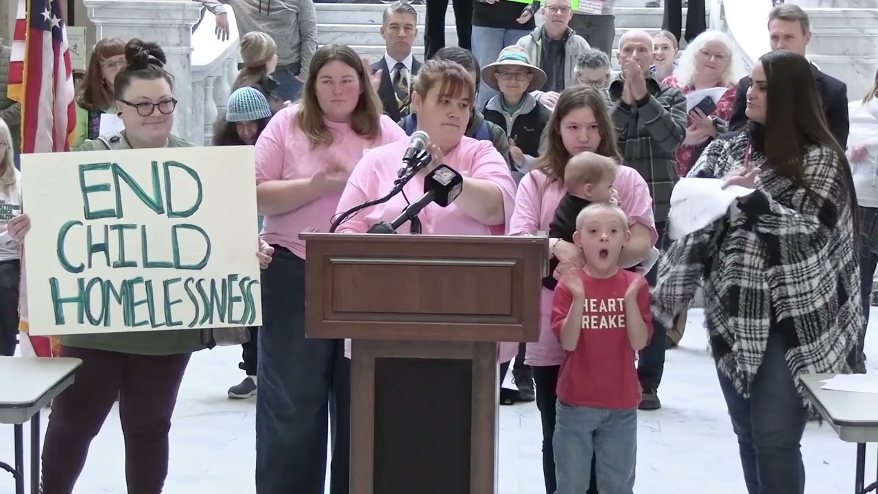Powerful Moms Who Care at the Rally for Housing and Services to End Homelessness