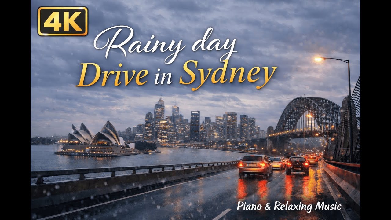 Rainy Day Drive in Sydney | Let Your Mind Relax (4K)