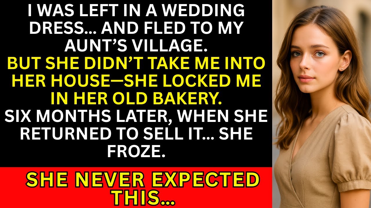 Humiliated on My Wedding , I Escaped to My Aunt’s Bakery—Six Months Later, She Froze at What I Built