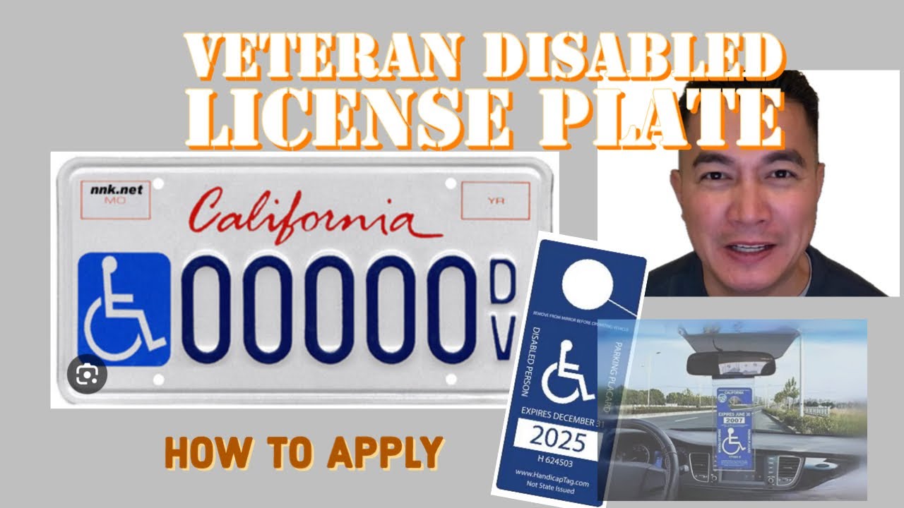 California Disabled Veteran License Plate:  How to apply