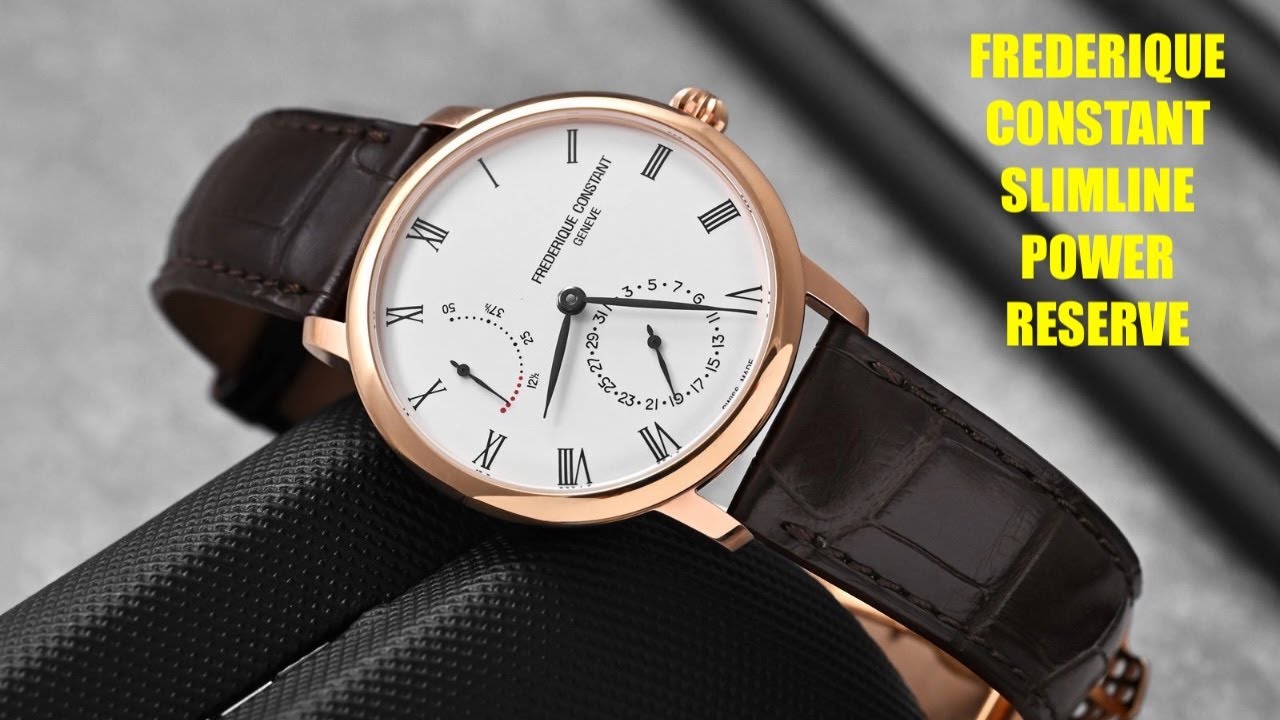 Frederique Constant Slimline Power Reserve Automatic FC-723WR3S4 Watch | Review Valjoux Relogios