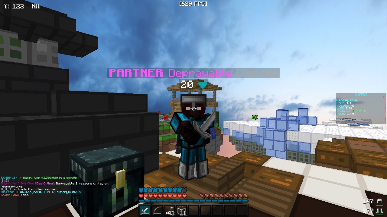 SkyPvP Release on x-network - !commands