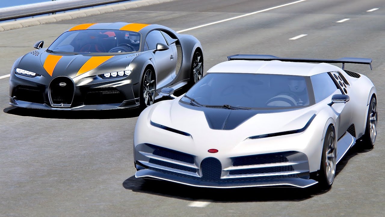 Bugatti Chiron Super Sport 300+ vs Bugatti Centodieci - Drag Race 20KM