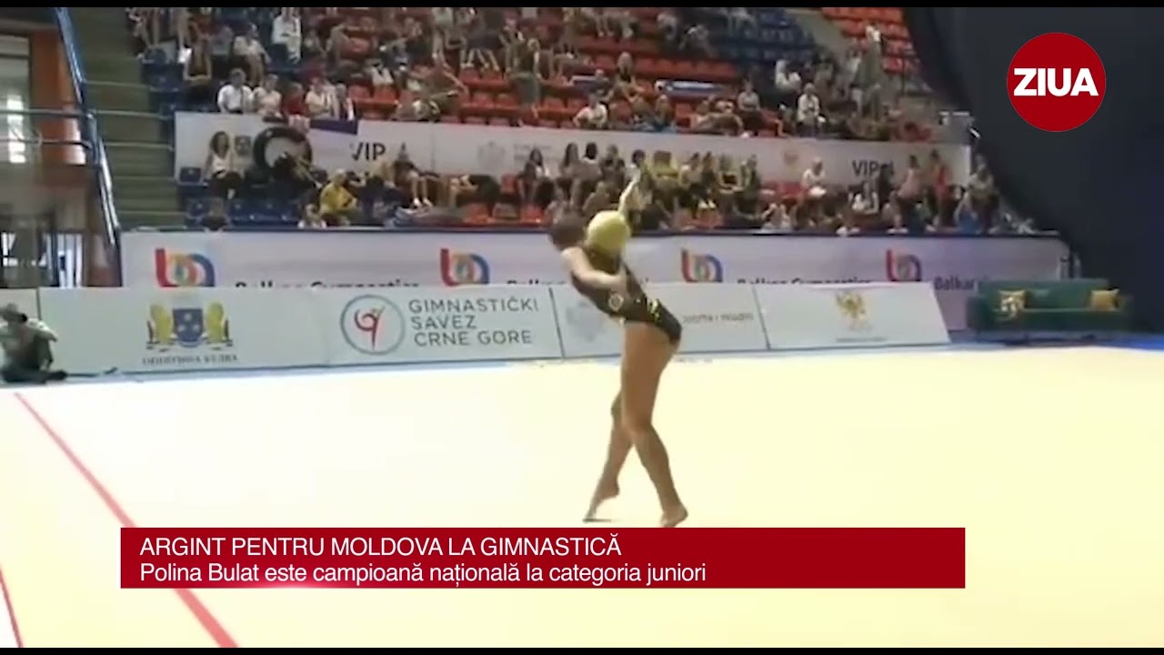Moldoveanca Polina Bulat a obținut medalia de argint la Campionatul Balcanic de Gimnastică