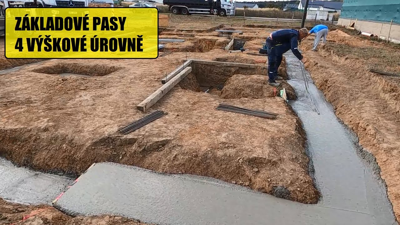 Základové pasy - 4 výškové úrovně