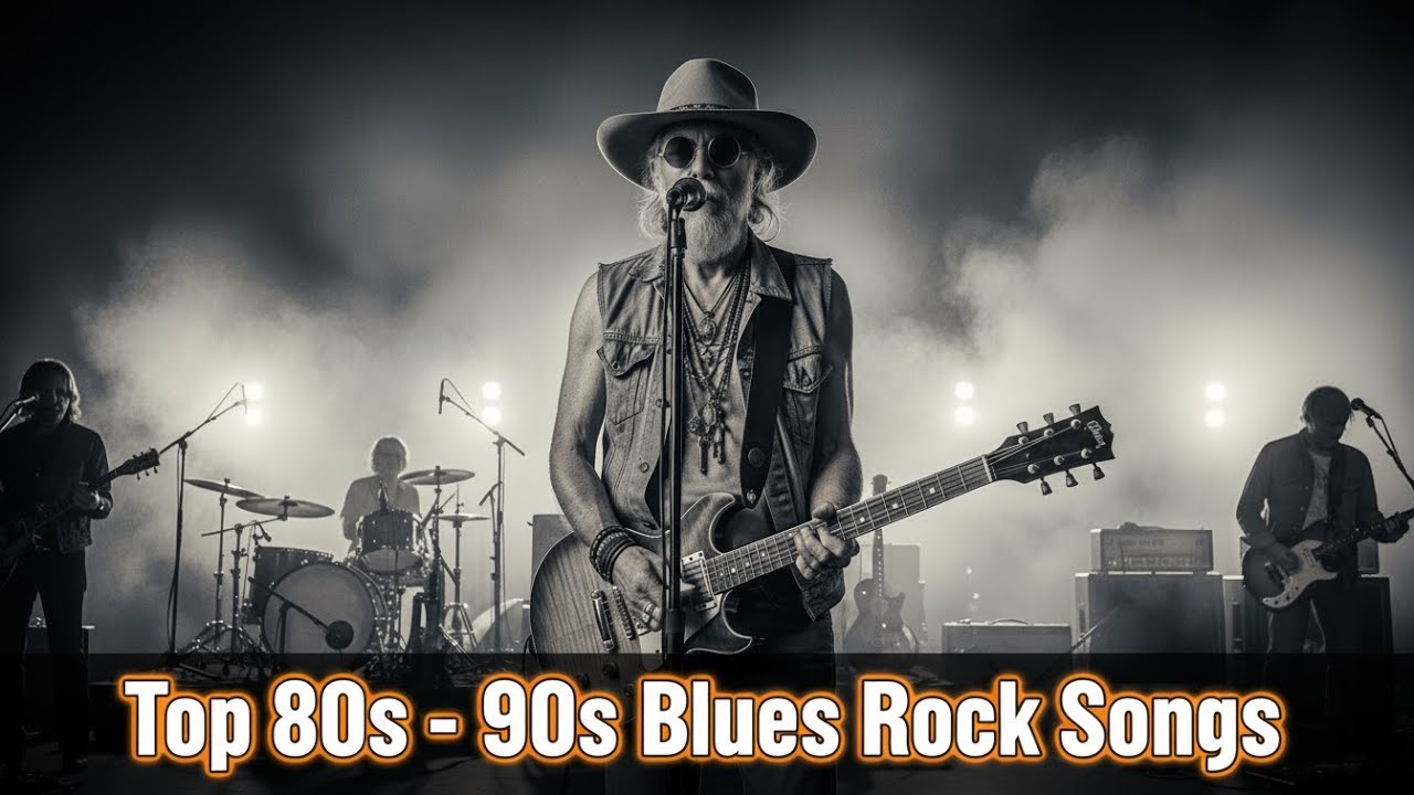 Top 80s   90s Blues Rock Songs 🎷 High Energy Old School Blues Mix HQ