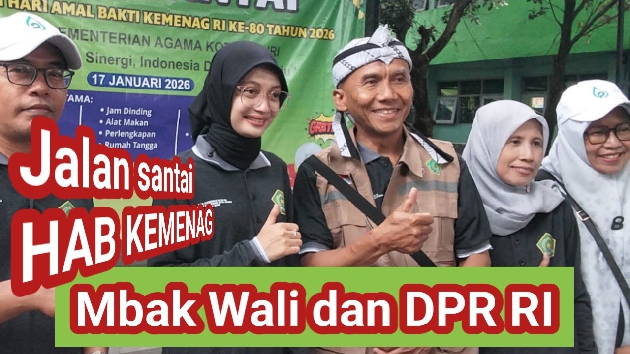 MBAK WALI DAN ANGGOTA DPR RI IKUT MEMERIAHKAN JALAN SANTAI HAB KEMENAG KOTA KEDIRI 20276