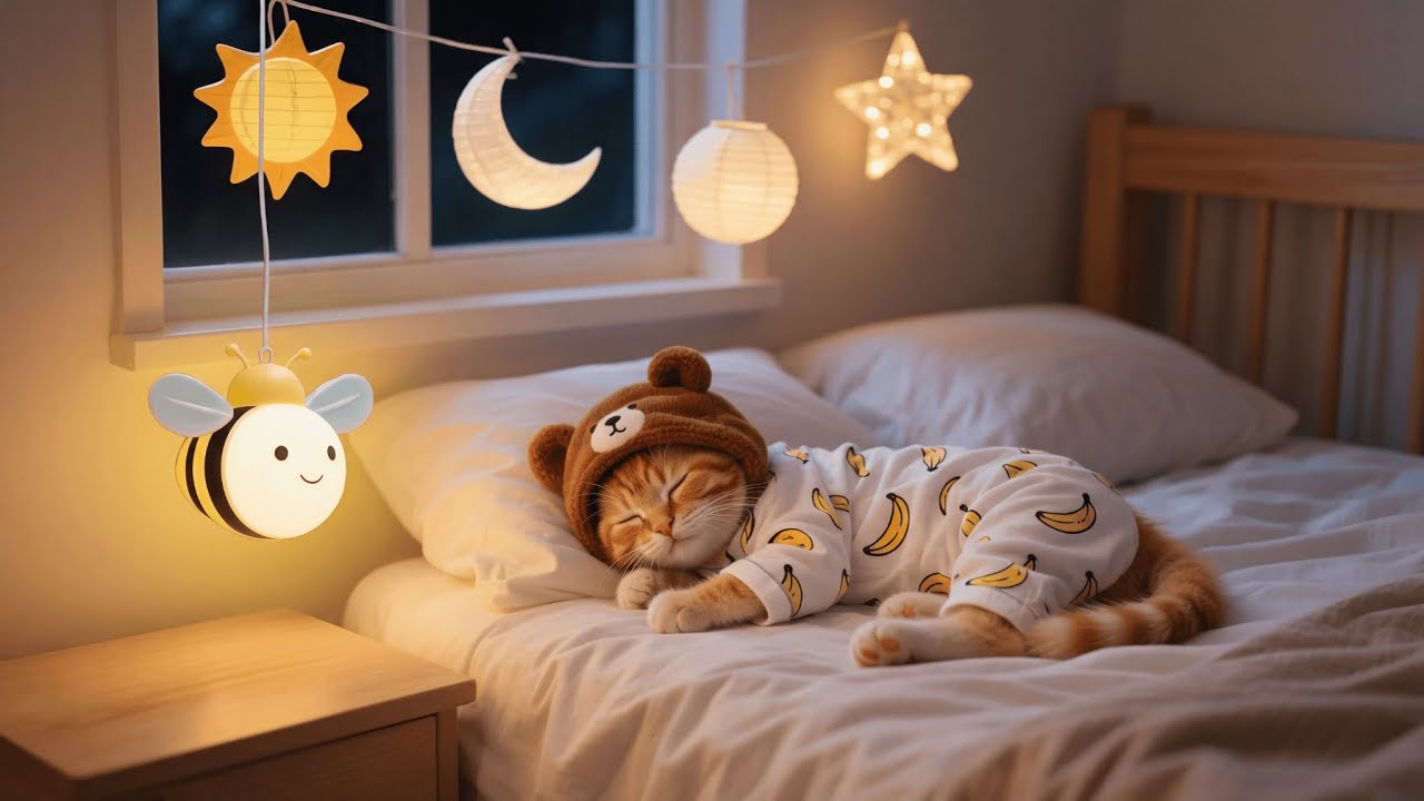Ginger Kitten Feared the Dark, So Mama Cat and Papa Cat Lit It Up with Cute Night Lights 🐱🏮