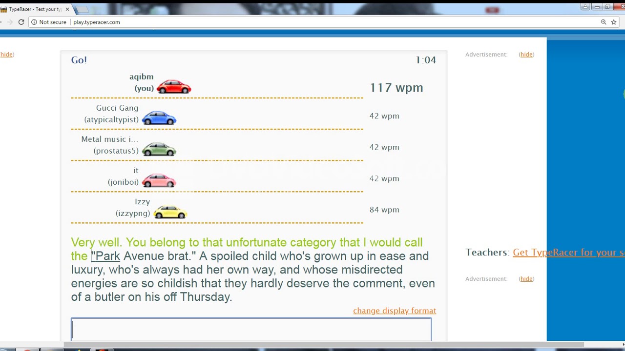 142 wpm on hard text