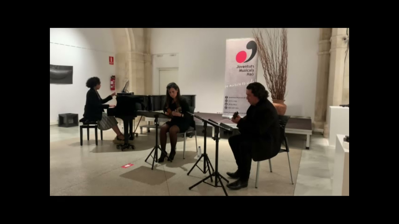 Serenata Fantastica, Autor: Carlo Munier. Intérpretes: Trío Novum en Maó, Menorca.