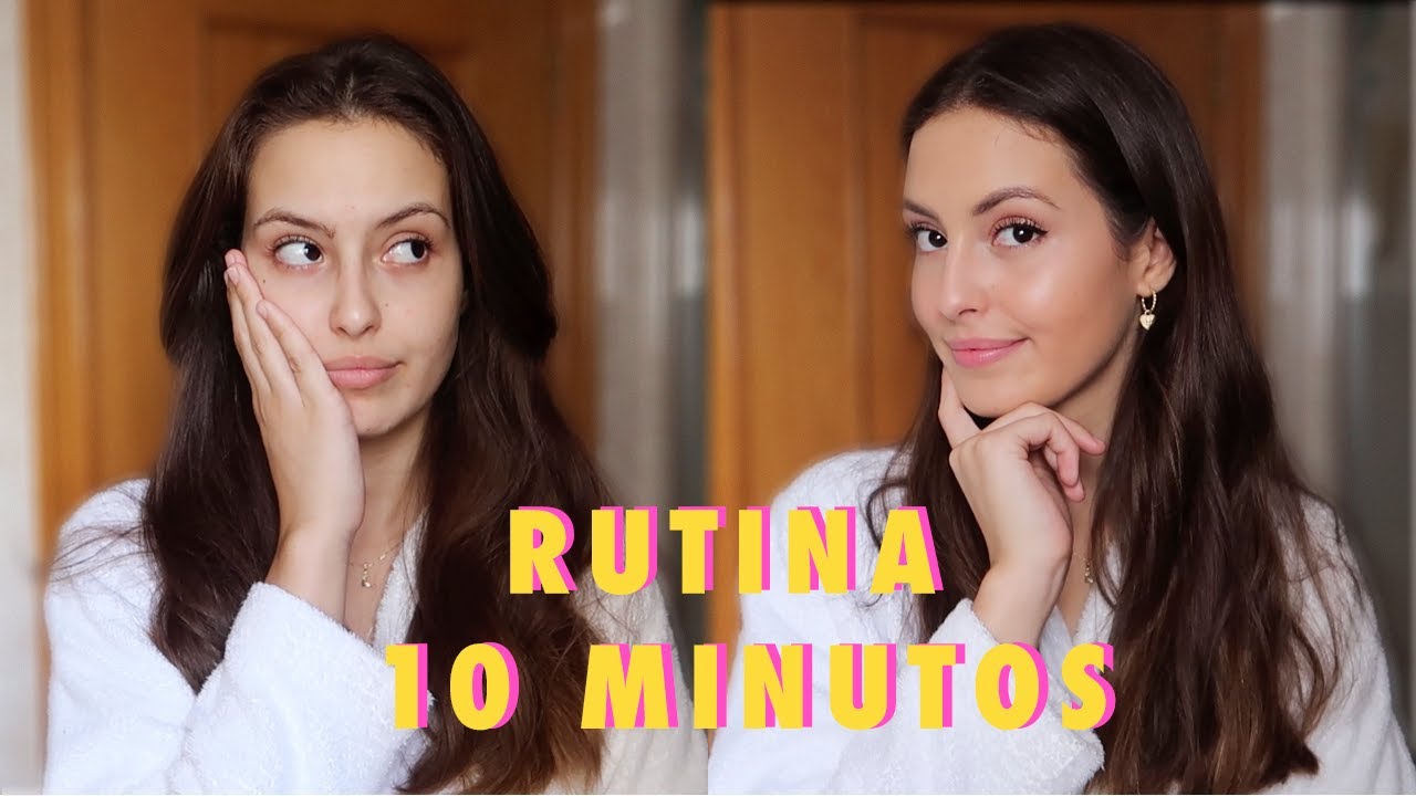 MI RUTINA EN 1O MINUTOS: tratamiento + maquillaje || Lalia Benchelef