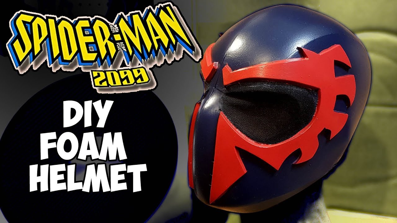 Spiderman 2099 foam cosplay helmet NewAir QuietHeat15