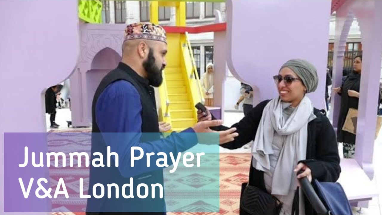 Jummah Prayer In London #ramadan2023 - Ramadan Pavilion Victoria & Albert Museum