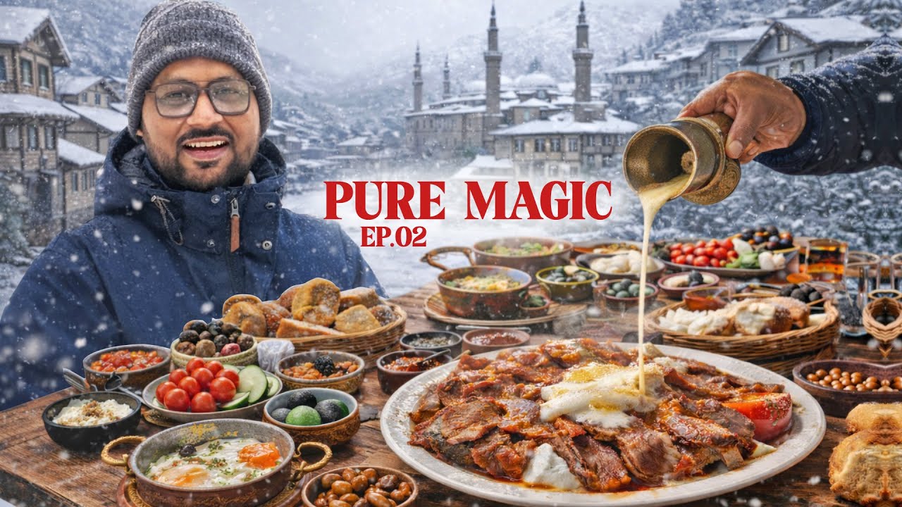 700 Year Old Village in Snow ❄️ | Legendary Iskender Kebab in Bursa | Turkiye Food