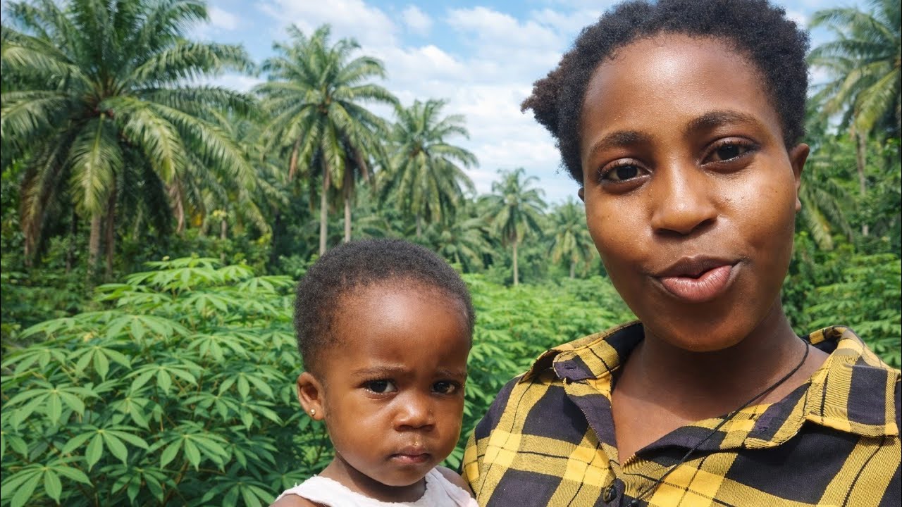 African village life || touring our village farm with my 1yr + niece 
