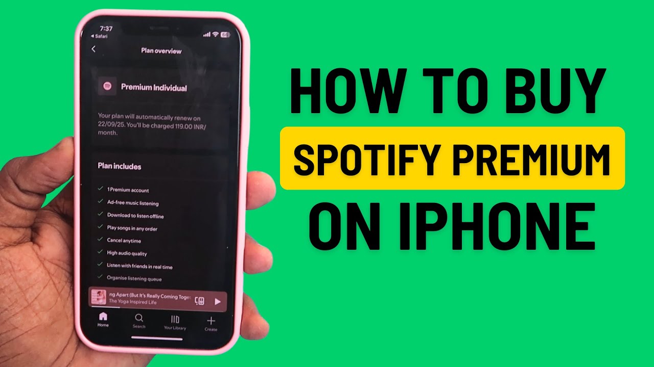 How to buy Spotify Premium on iPhone
