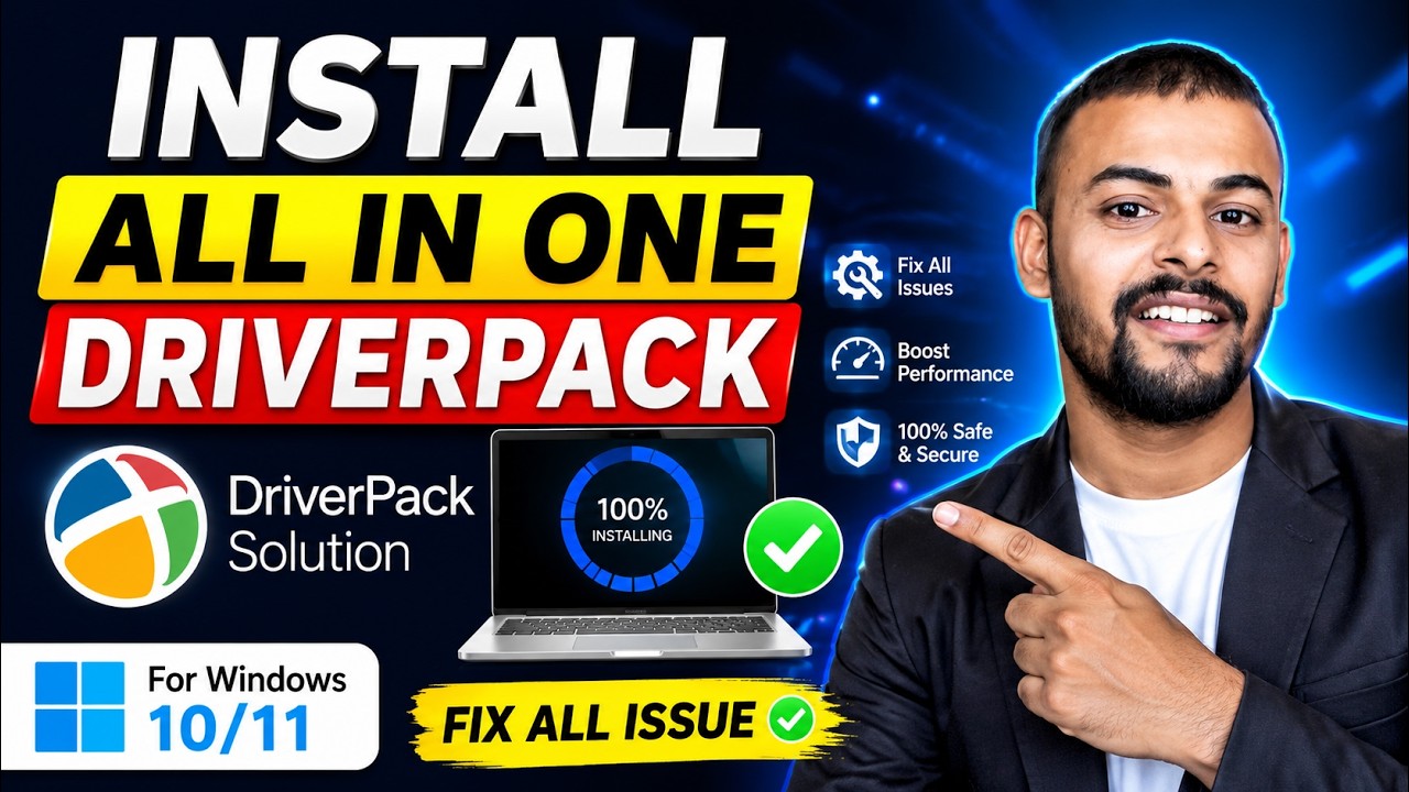 Update All Drivers Automatically on Windows 11/10 | DriverPack fix issue in windows