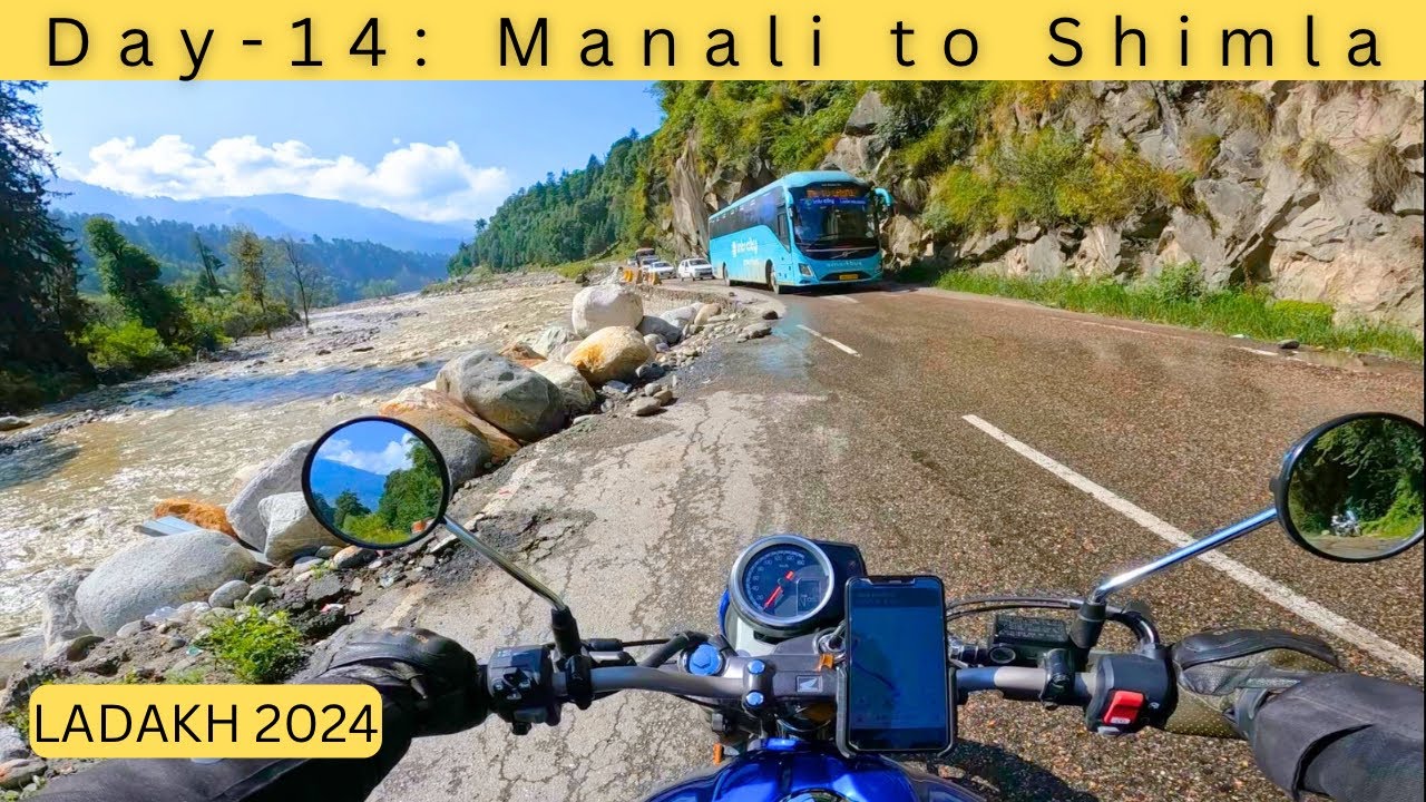 LADAKH 2024 | Day 14: Manali to Shimla | Finally back to home as Ladakh trip ends | Honda CB350RS