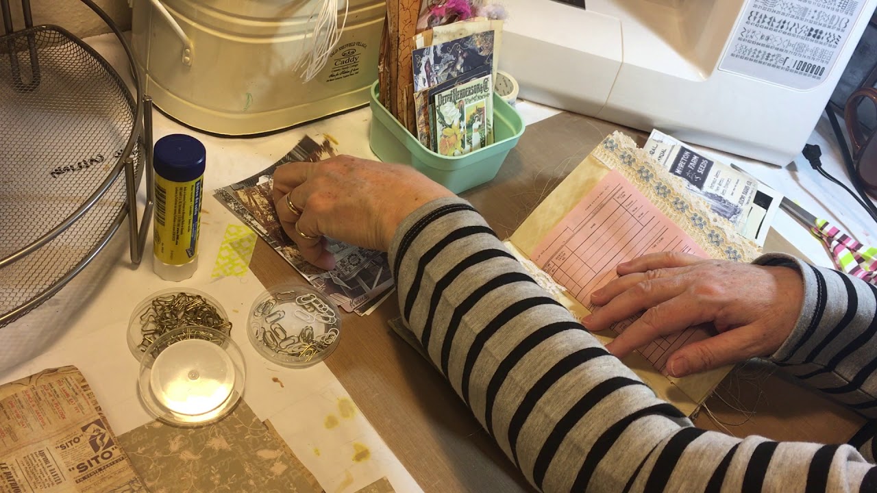 Anatomy of a Vintage Book Junk Journal - Part 6 - Embellishing/Ephemera