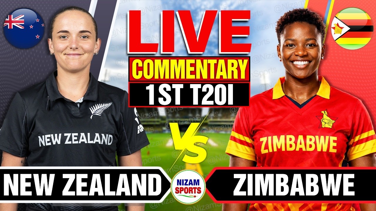 🔴Live: New Zealand vs Zimbabwe | 1st T20I | Live Cricket Score & Commentary