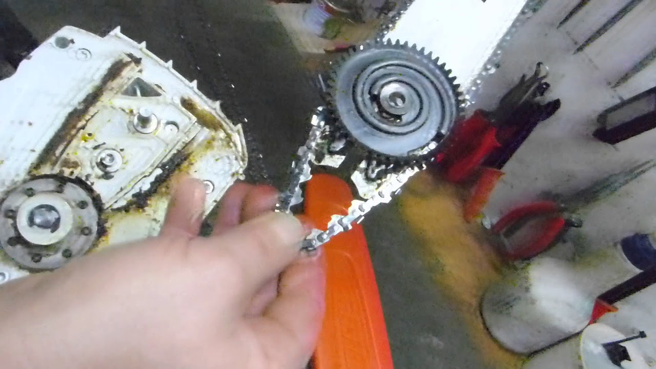 Sägekettenwechsel bei der Stihl Akku Motorsäge MSA 200C