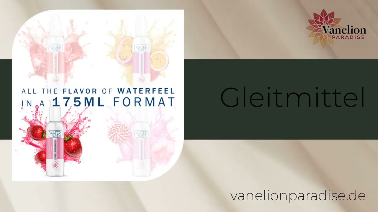WATERFEEL - GLEITMITTEL AUF ERDBEERWASSERBASIS 175 ML