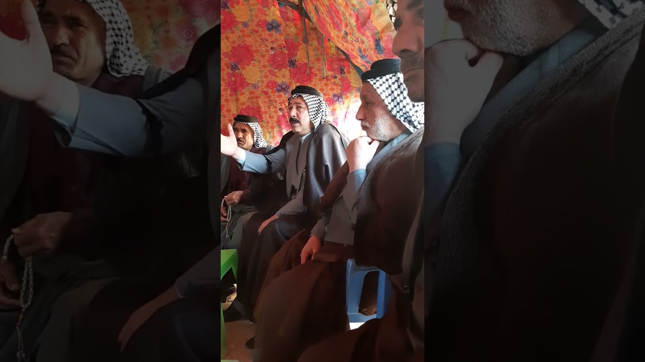الشيخ رعد سعيد آل ناطور شيخ عشائر آل منصور آل شبل في مشية ال آل منصور
