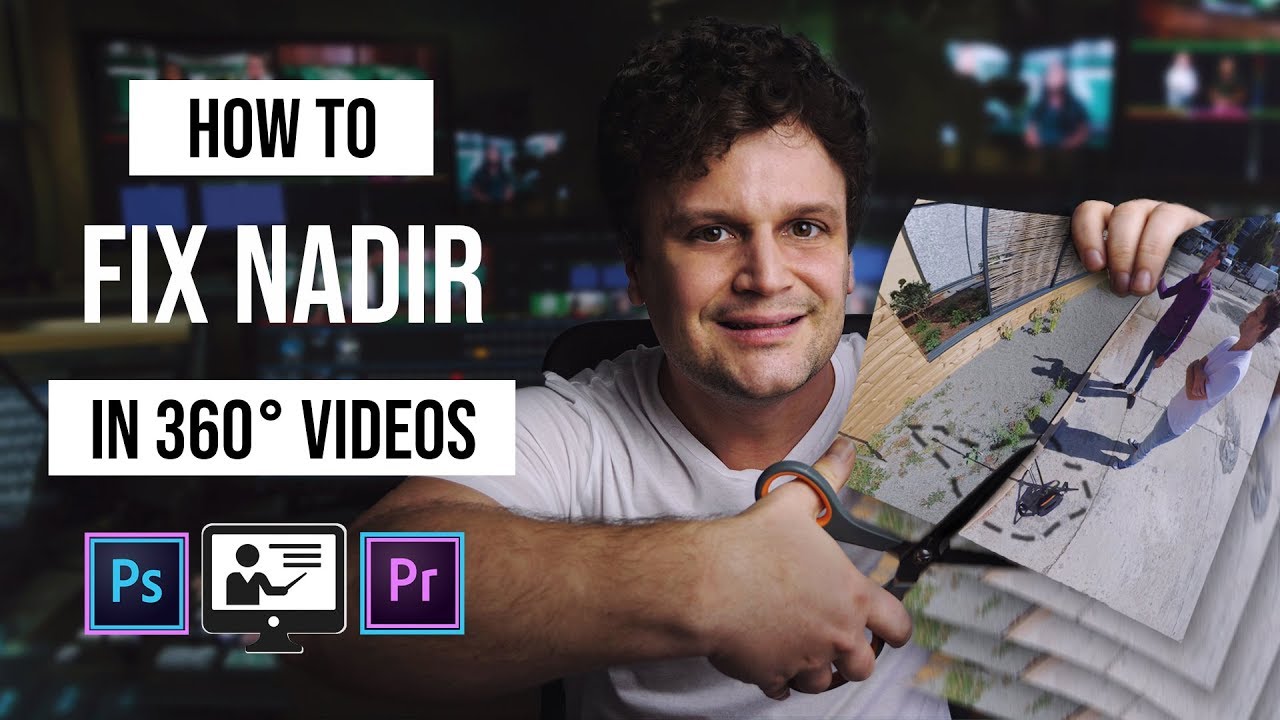 How to remove tripod and fix nadir in 360 videos | Shooting tips with basic Photoshop edit | Gaba_VR