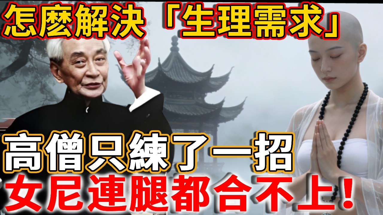 和尚尼姑如何解決「生理需求」？南懷瑾揭秘佛門不傳之秘：只需這一招，精氣化神，壽命延長20年！#佛教 #佛家 #佛法 #佛學知識 #佛學智慧 #修心修行 #因果正見 #生死因果 #南懷瑾 #因果輪回