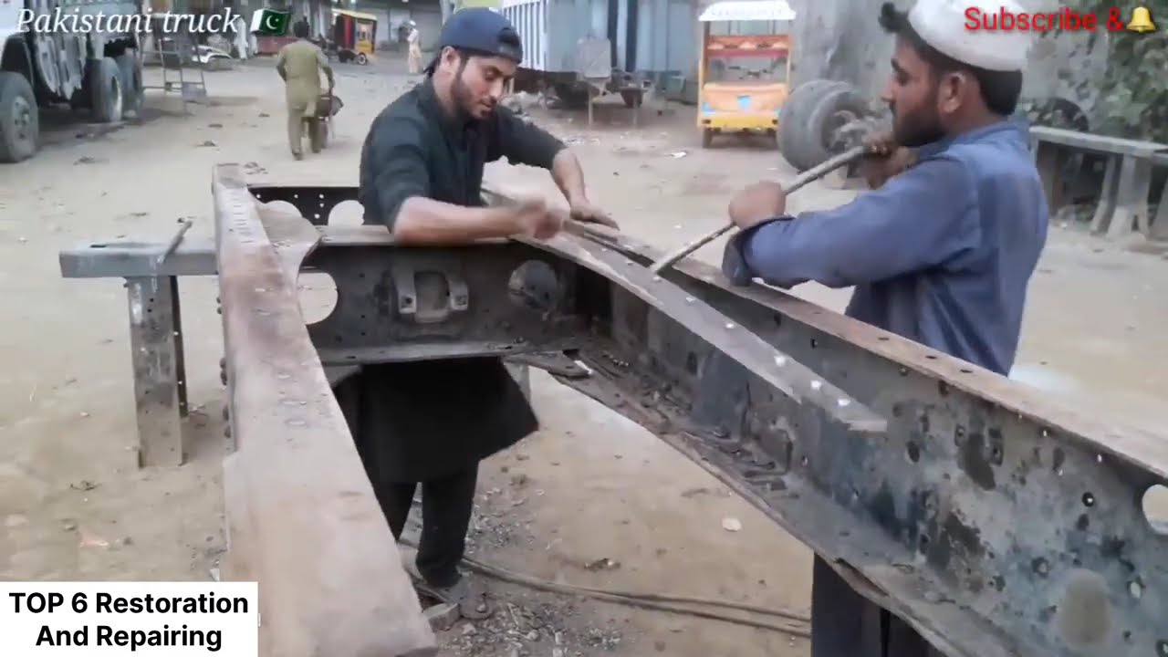 [Top6] When 30 Ton Vehicle Had an Accident, We repaired the truck in a very interesting way.