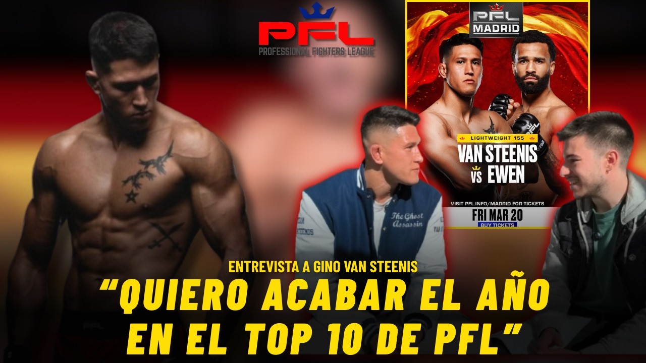 Gino van Steenis promete finalización en PFL Madrid: “Lo termino en el segundo asalto”