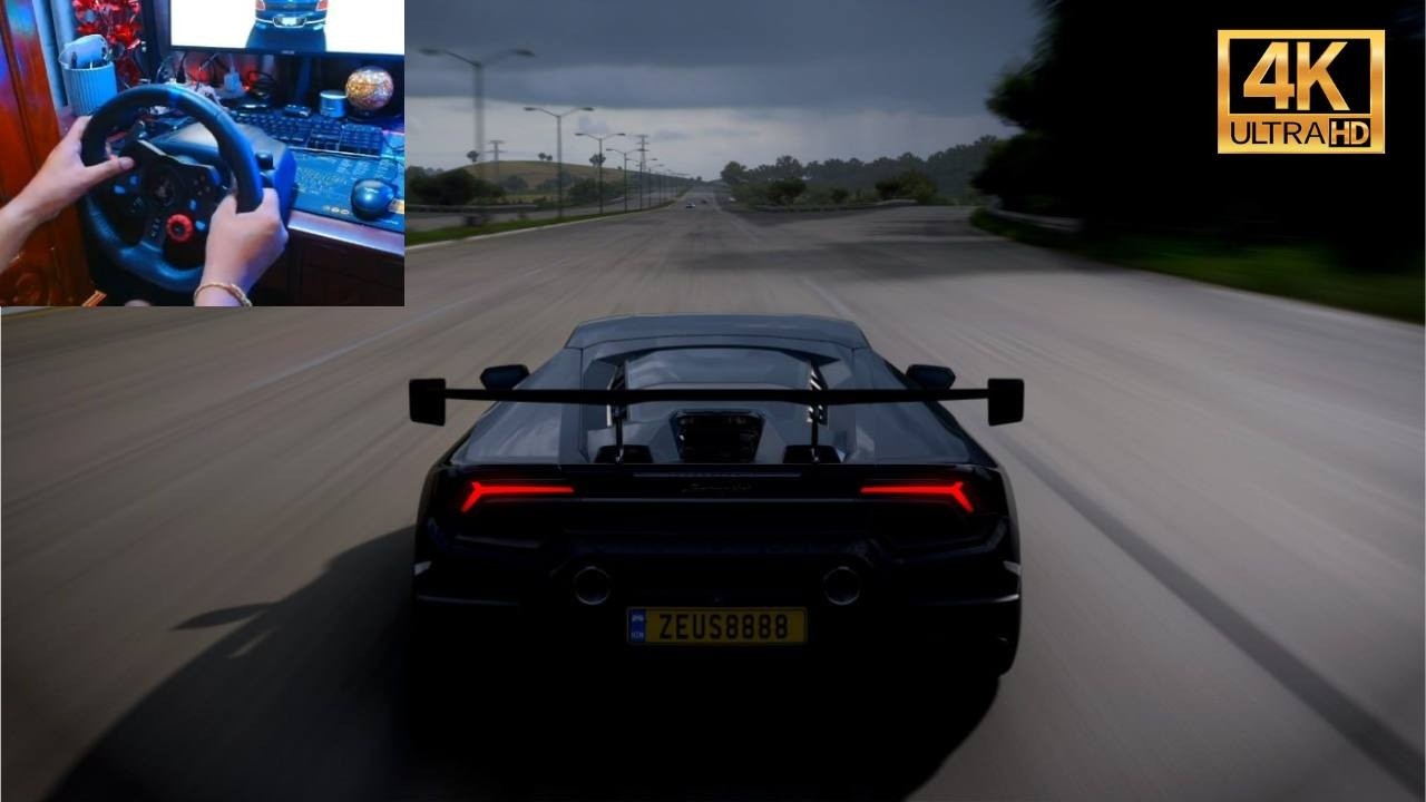 Lamborghini Huracan - Forza Horizon 5 | Logitech G29 Steering Wheel Gameplay 4K