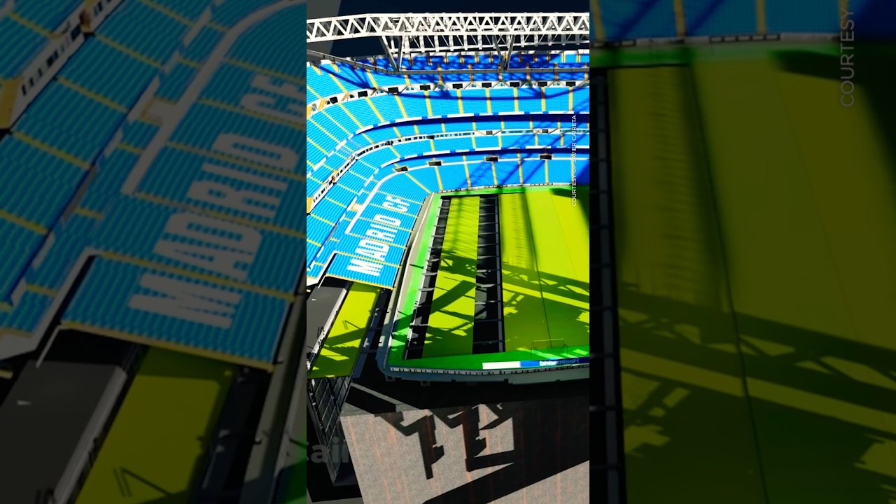 Real Madrid&rsquo;s RETRACTABLE Pitch Explained