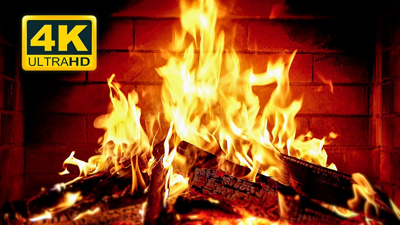 🔥 Cozy Fireplace 4K (12 HOURS). Fireplace with Crackling Fire Sounds. Fireplace Burning 4K