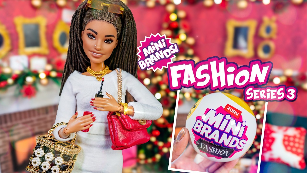 New Mini Purses! Mini Brands Fashion Series 3: Designer Inspired Bags, Press On Nails For Dolls