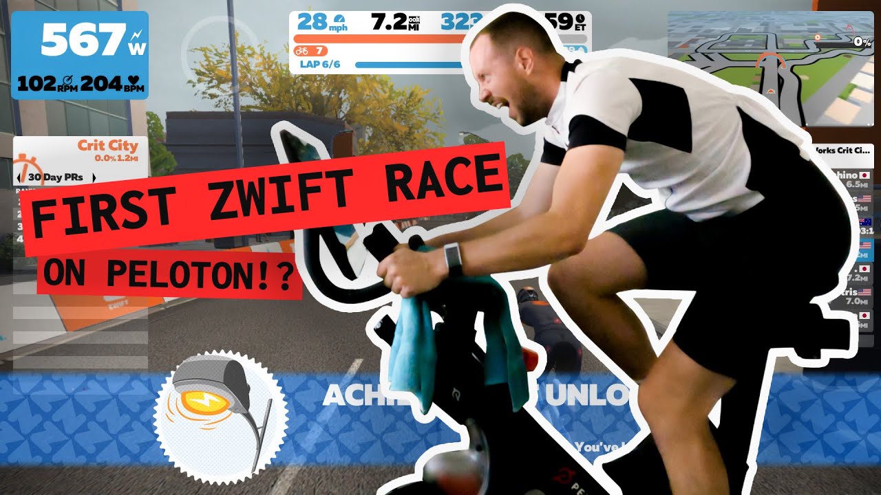 Моя первая гонка Zwift (на Peloton!?)