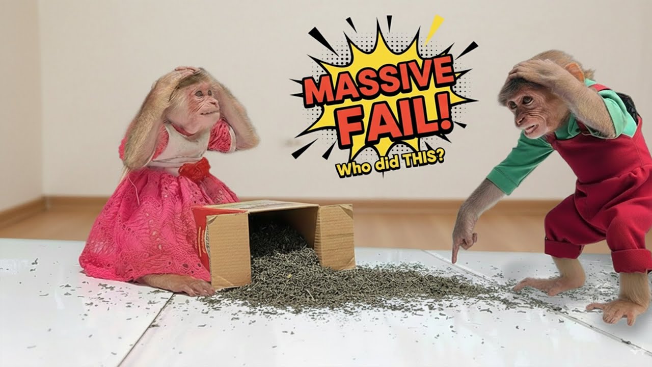 Cute Monkey Compilation 🐵 A Week Full of Surprises with Monkey Bon and Moon