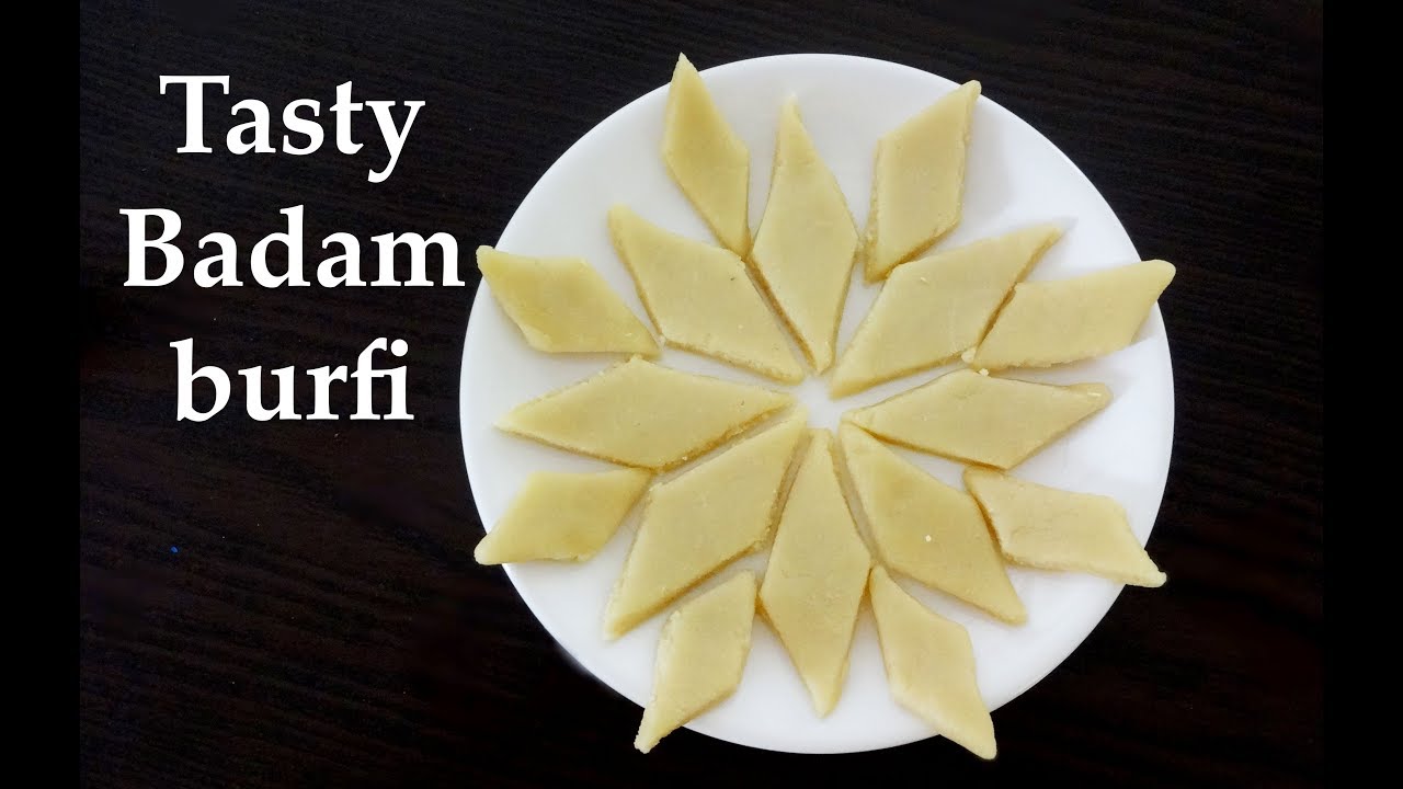 ಬಾದಾಮ್ ಬರ್ಫಿ | Badam burfi recipe Kannada | Badam barfi or katli | How to make almond burfi