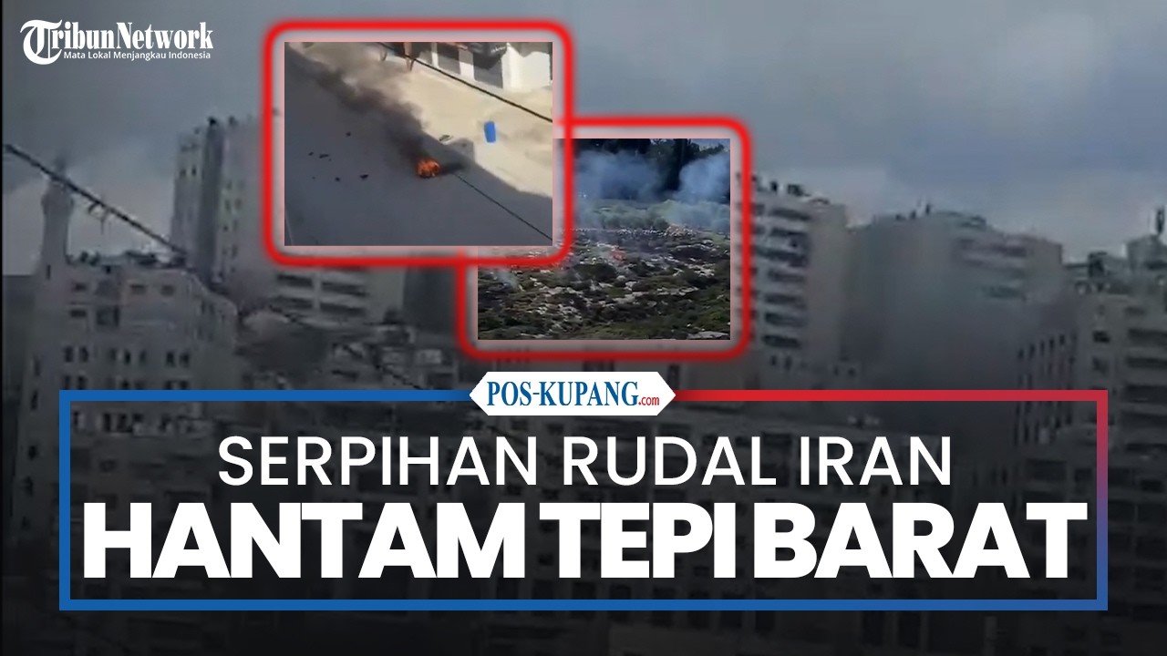 Pecahan Rudal Iran Hantam Beberapa Wilayah Tepi Barat