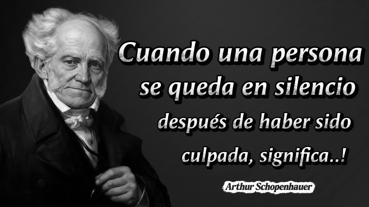 👉 Arthur Schopenhauer Revela: El verdadero significado del silencio después de una acusación