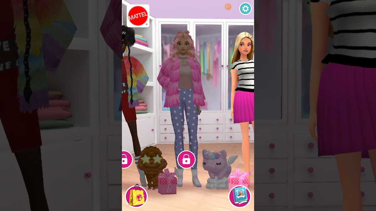Barbie giydirme oynuyorum Zeynepin Renkli Dünyası