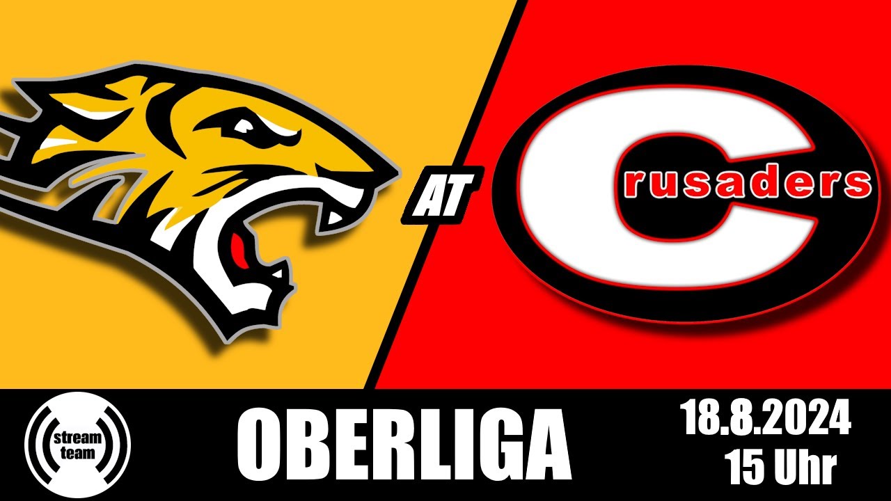 🔴🏈 Wernigerode Mountain Tigers 𝗔𝗧 Chemnitz Crusaders #oberliga - American Football #livestream #afvd