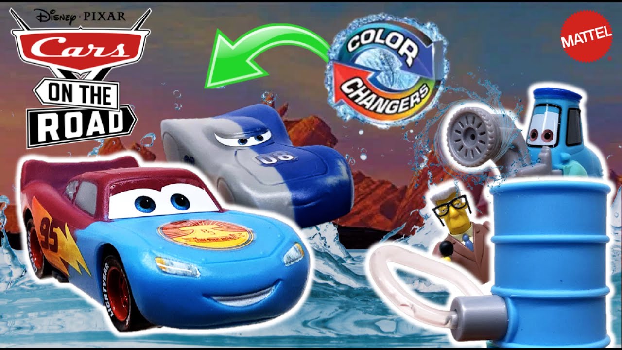 Cars On The Road - COLOR CHANGERS del Rayo McQuen & Datz Jammin | Disney PIXAR Mattel - TOY SHOTS