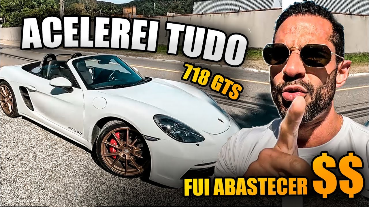 Fui abastecer meu Boxster 718 GTS 4.0 | O RONCO MAIS BONITO DA PORSCHE