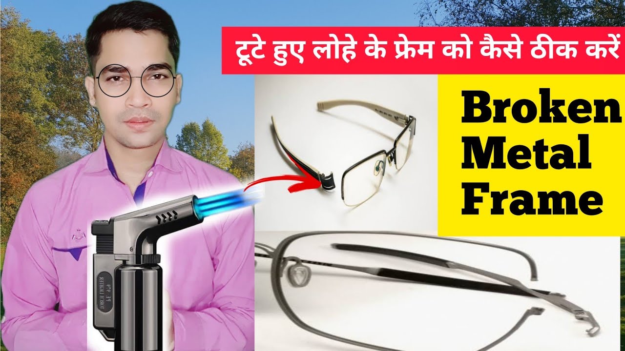 How to fix broken metal glasses frame How to repair/how to solder broken glasses frame