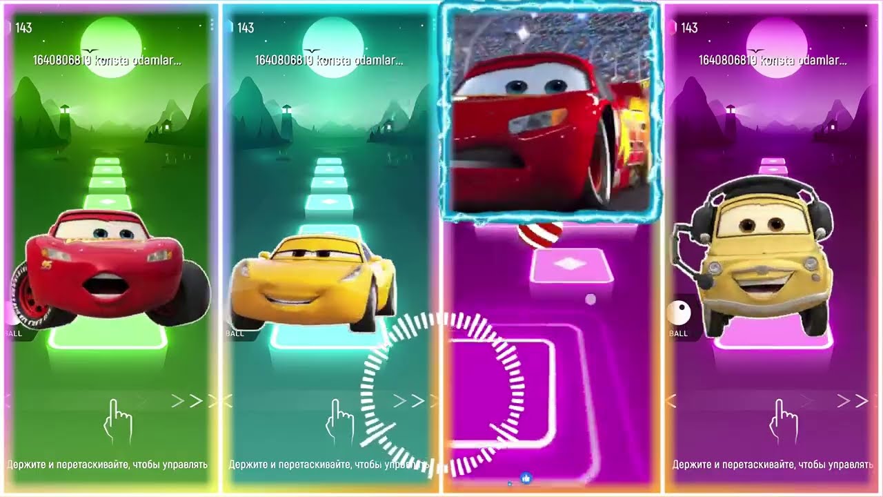 Lightning McQueen 🆚 Cruz Ramirez 🆚 Tow Mater 🆚 Luigi