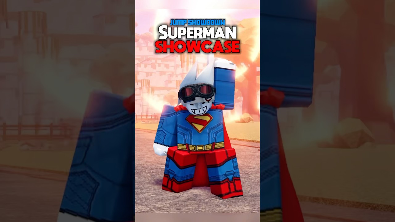 SUPERMAN IS HERE!! (JUMP SHOWDOWN) #jumpshowdown #roblox #foryou #superman #dc