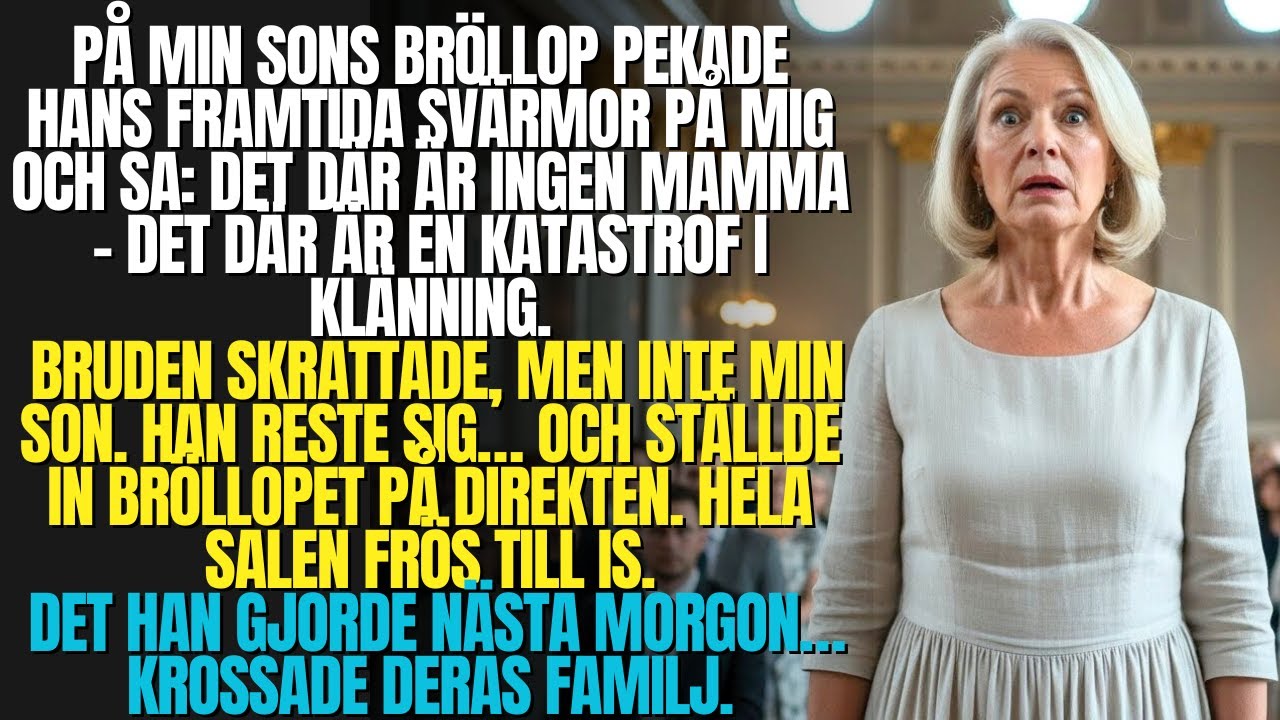 På min sons bröllop pekade brudens mamma på mig och sa Det där är ingen mor – det där är en…