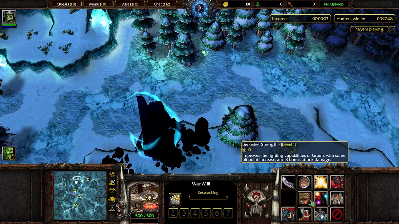 Warcraft 3: Farmer vs Hunter! - Playing Hunter and Farmer
